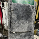 Grey Abstract Two Piece Bath Mat