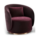 Velvet Plum Club Chair