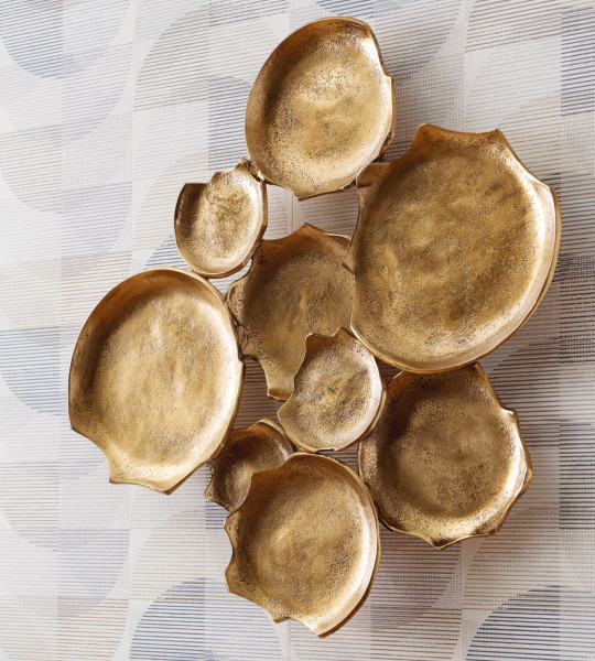 Gageton Gold-Tone Metal Wall Art