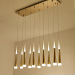 Astra Luxe Gold Cone Pendant Chandelier