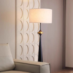 Mid-Century Modern Tapered Wood Floor Lamp