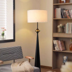 Mid-Century Modern Tapered Wood Floor Lamp