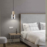 Glass Cylinder & Copper Pendant Light