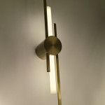 Linear Brass LED Wall Light