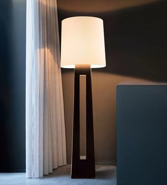 Modern Architectural Wood Floor Lamp