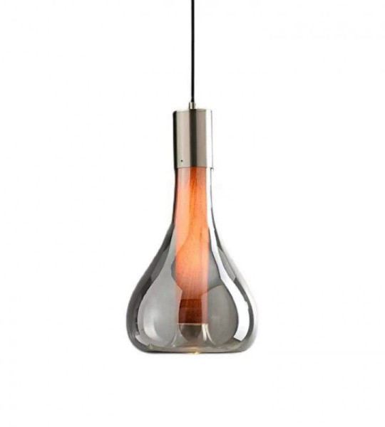Luma Smoke Glass Pendant Light