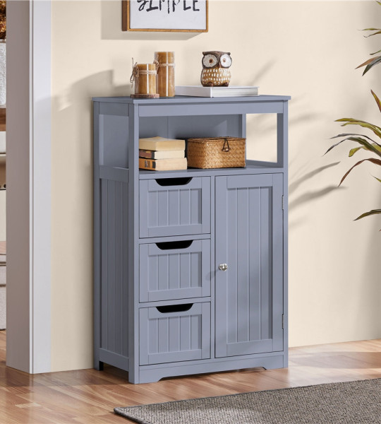 Serene Three-Drawer Bathroom Storage Cabinet