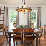 Halo Wood & Black 5-Light Pendant