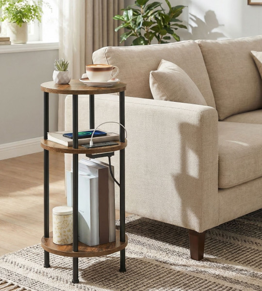 Circa Three-Tier Charging Side Table