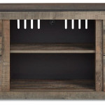 Trinell 2 Door 60" TV Stand with Open Center Shelving