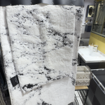 Black & White Two Piece Bath Mat