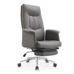 Sterling Executive Gray Leather Swivel Chair